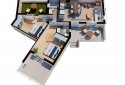 layout apartment in maleme crete